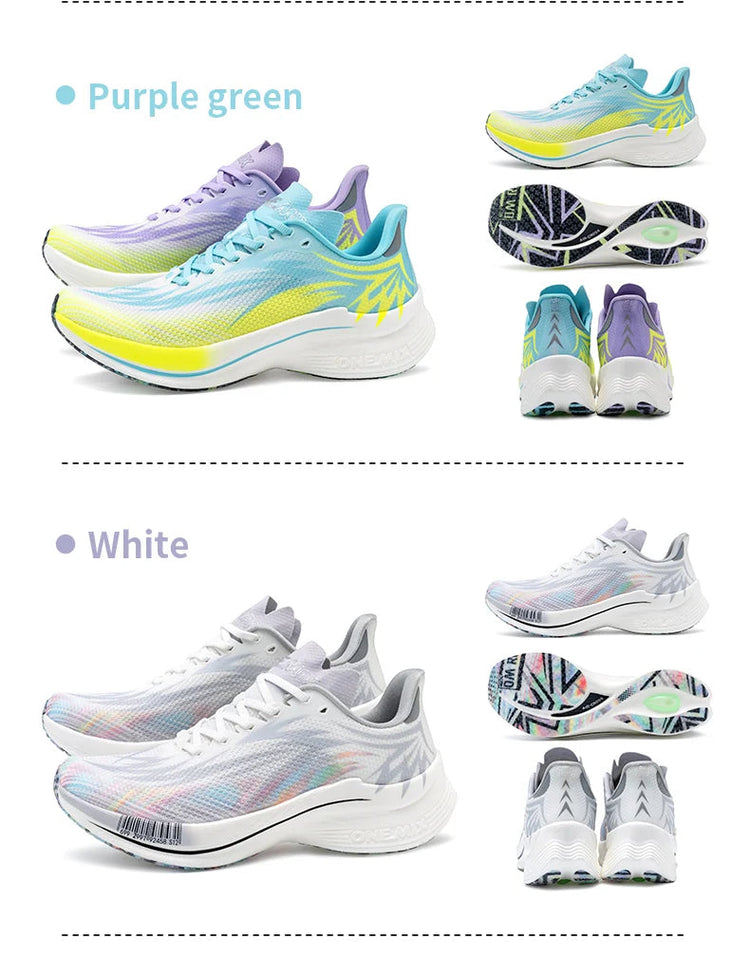 ONEMIX 2026 Nuove Scarpe da Corsa e Allenamento per Uomo, Suola Intera in Nylon, Scarpe Sportive Traspiranti Estive per Donna PlatiNum