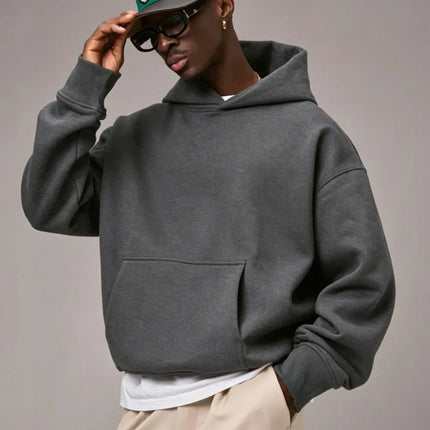 Men Rose Print Pullover Hoodie Casual Long Sleeve Streetwear Hip‑Hop Hooded Sweatshirt For Autumn Winter Women Warm Fleece Tops