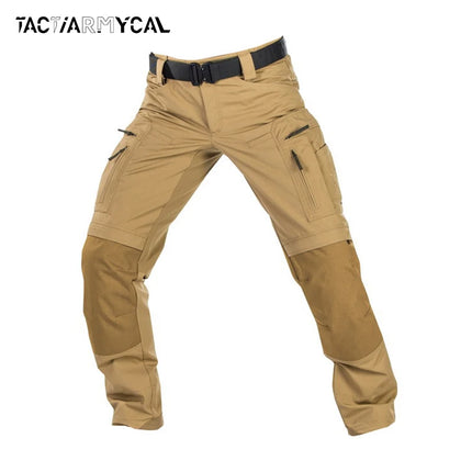 Men Cargo Pants Tactics Wear Resistant Multiple Pockets Military Tactical Pants Casual Spring Autumn Men's Trousers Hiking