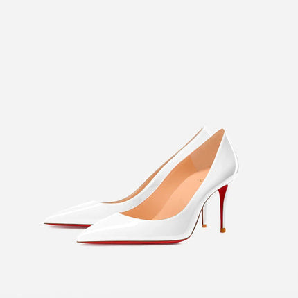 Tacchi da donna Colore nudo Tacco alto elegante da donna Scarpe nere di lusso donna 2025 Fondo rosso lucido Punta a punta Party Ladies Women platinumshop