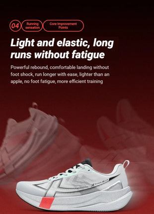 Xtep 2000km 5.0 Running Shoes Soft Universal Sneakers Cushion Durable Jogging Wear-Resistant Lightweight Shoes 874119110023 PlatiNum
