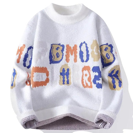 Winter Sweaters for male men thick O-neck sweater men Student youth sweaters autumn Men's wool Casual Knitwear Pullover