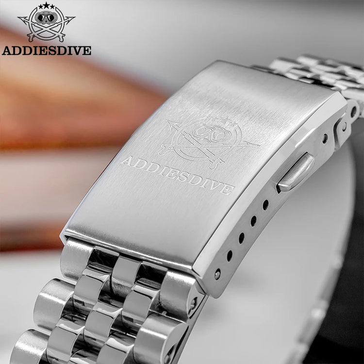 ADDIESDIVE 36mm Luxury Watch for Women VH31 Movement 100m Waterproof BGW9 Luminous Diving Watches Stainless Steel Quartz Watch