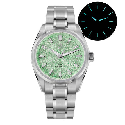 Watchdives WD0003C Ice Crack Dial 38mm Men Watch VH31 Sweep Seconds Quartz Movement Sapphire Luminous 10Bar Waterproof Watches