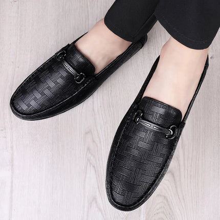 Nuovi Mocassini Neri da Uomo 2026, Scarpe in Pelle di Alta Qualità, Design Elegante, Suola Morbida, Comode Scarpe Casual