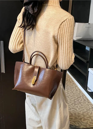 Nuova Borsa Elegante di Alta Gamma per Donne, Borsa a Mano di Grande Capacità, Pratica e alla Moda, Borsa a Tracolla e a Tracolla Trendy, Progettata per Donne alla Moda.