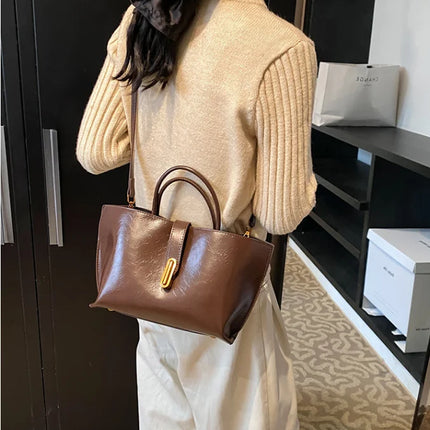 Nuova Borsa Elegante di Alta Gamma per Donne, Borsa a Mano di Grande Capacità, Pratica e alla Moda, Borsa a Tracolla e a Tracolla Trendy, Progettata per Donne alla Moda.