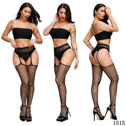1/3 pezzi collant a rete sexy calze autoreggenti calze autoreggenti per le donne reggicalze calze scava fuori modello collant
