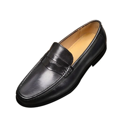 Mocassini da uomo di lusso in vera pelle slip on scarpe eleganti da lavoro casual nere scarpe da ufficio per feste di matrimonio da uomo