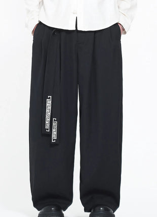 Pantaloni da uomo in stile giapponese con stampa Ukiyo-e, pantaloni comodi e alla moda, pantaloni larghi da uomo, pantaloni casual a gamba dritta da uomo