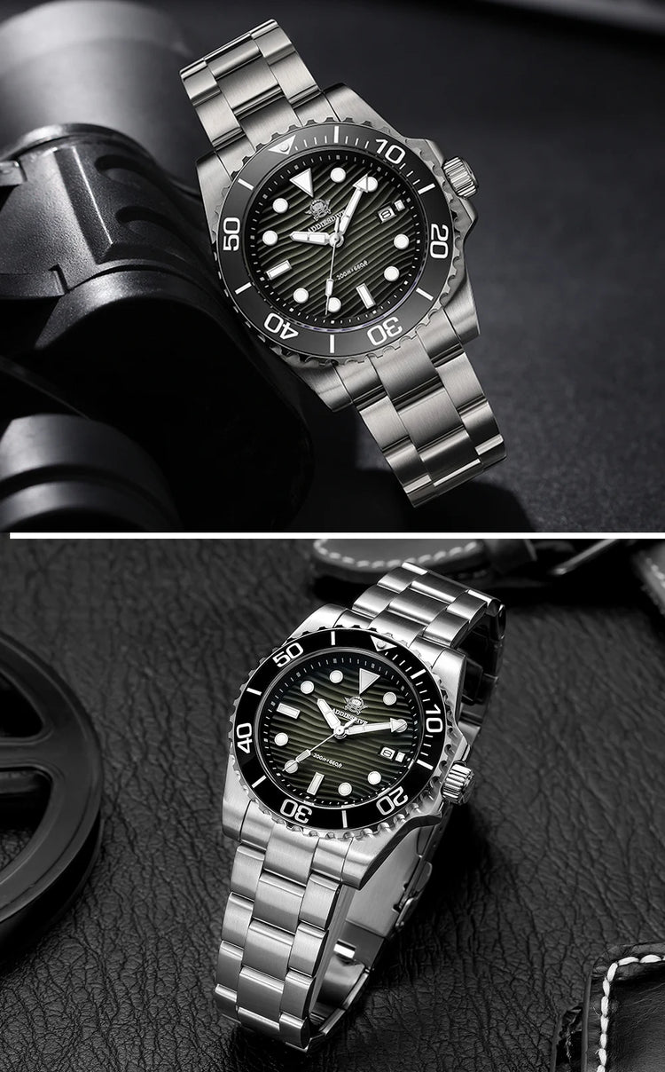 ADDIESDIVE New Watch 41mm Stainless Steel Diving Watches BWG9 Super Luminous 200m Waterproof Classic Quartz Wristwatch For Men