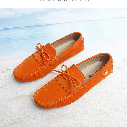 Scarpe di lusso da uomo Coppia mocassini in pelle scamosciata fatti a mano da donna Scarpe basse da guida Scarpe slip-on Mocassini comodi Scarpe casual da uomo