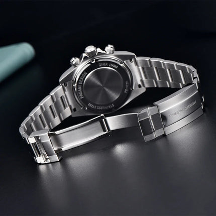 PAGANI DESIGN Nuovo orologio da polso al quarzo da uomo con lunetta in acciaio inossidabile, cronografo di lusso con vetro zaffiro VK63, orologio da uomo reloj hombre platinumshop
