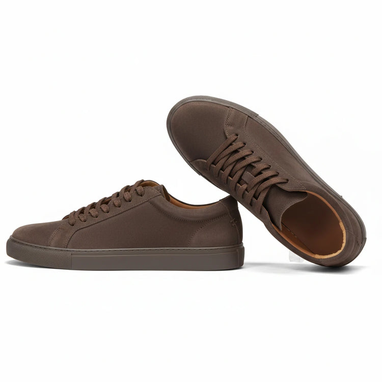 Men Coffee Suede Loafers Skateboarding Pure Outdoor Durable Leather Casual Walking Style Shoes