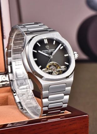 Nuovo Orologio da Uomo PAGANI DESIGN 2026 con Tourbillon Scheletrato, Orologio Automatico di Lusso di Alta Gamma per Uomo, Elegante Orologio da Polso Meccanico Sportivo