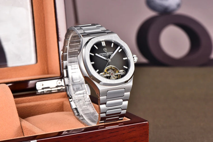 Nuovo Orologio da Uomo PAGANI DESIGN 2026 con Tourbillon Scheletrato, Orologio Automatico di Lusso di Alta Gamma per Uomo, Elegante Orologio da Polso Meccanico Sportivo