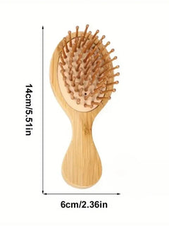 Wooden Hair Brush Bamboo Teeth Wood Hairbrush Prevent Hair Loss Improve Hair Growth Hairdressing Styling Hair Tools