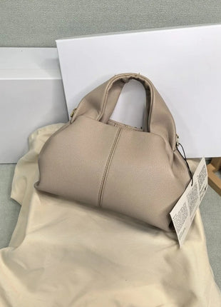 Grande borsa tote da donna in pelle morbida, con manici integrati, borsa capiente per shopping e lavoro