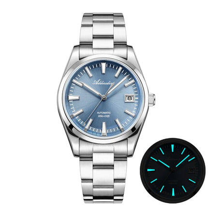 ADDIESDIVE Men's Automatic Mechanical Watch 316L Stainless Steel Luminous with Calendar 100M Waterproof Men's Wristwatch