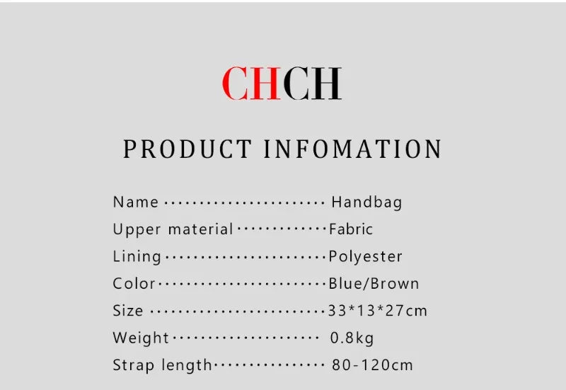 Carolina Herrera Borsa elegante e pratica di fascia alta Borsa da donna con design a lettera alla moda Borsa a tracolla di grande capacità