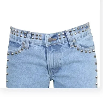 Y2k One Dilemma Pantaloni in denim Stampa leopardata Stella Jeans a gamba larga Streetwear Jeans larghi a vita alta Harajuku Abbigliamento donna gotico