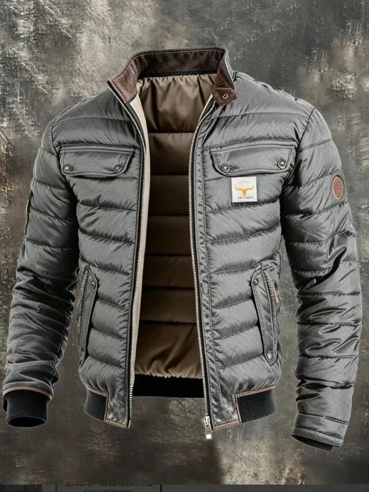 New Men's Stand-up Collar Cotton Jacket Casual Warm Thickened Cotton Coat Winter 2026 Fashion New Spring And Summer