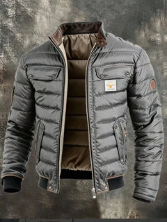 New Men's Stand-up Collar Cotton Jacket Casual Warm Thickened Cotton Coat Winter 2026 Fashion New Spring And Summer