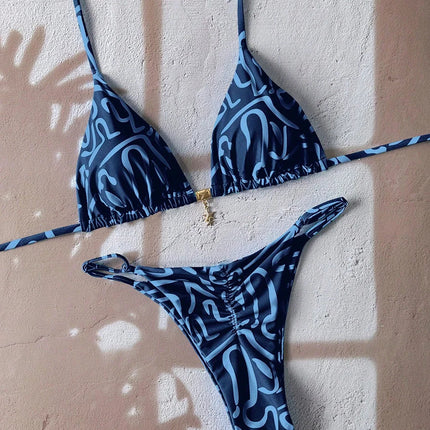 Sexy Leopardo Push Up Bikini Costumi da bagno a due pezzi 2026 Micro Bikini Set Costume da bagno donna Abbigliamento da spiaggia Perizoma Costumi da bagno per donna platinumshop