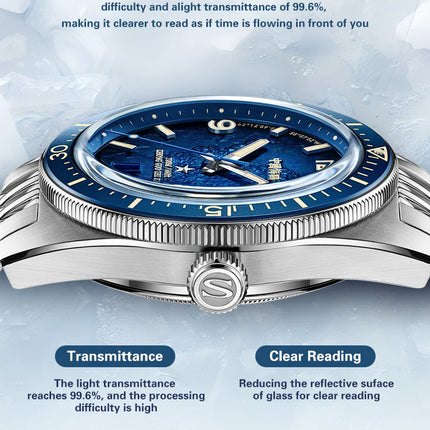 Seagull Men‘s Luxury Mechanical Watch Luminous Waterproof Multi Function Sapphire Mirror Antarctica Expedition 816.37.1064A NEW