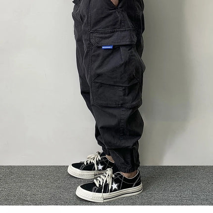 High Quality Cotton Cargo Pants For Men Japanese Streetwear Plus Size Tactical Pants Harajuku Casual Joggers Fashion Trousers