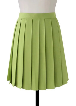 Gonna longuette a pieghe a vita alta da donna Y2k Estate al ginocchio stile preppy Harajuku Hot Street School Cosplay Casual Faldas femminili