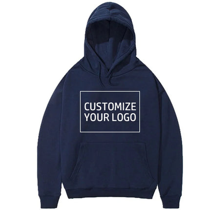 Diy Your Own Design Print Pattern Customize Autumn Long Sleeve Hoodies Solid Color Women Fashion 10 Colors Tops