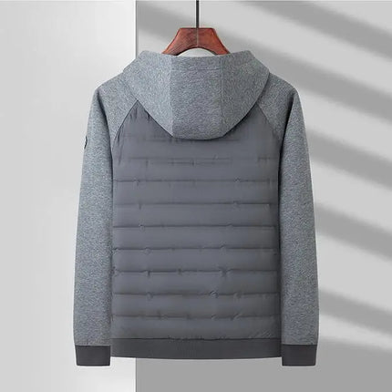 Men's Stylish Hooded Down Jacket 90% Goose Down Short Youth Coat High Quality Fashion Autumn Winter Regular Fit