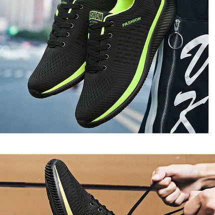 Scarpe da ginnastica da uomo e da donna in maglia, traspiranti, atletiche, da corsa, da passeggio