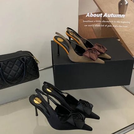 Aneikeh Summer Street Style Elegant Sexy Flower Designer Pointed Toe High Heels Women Shallow Fashion Pumps Banquet Dress Shoes PlatiNum