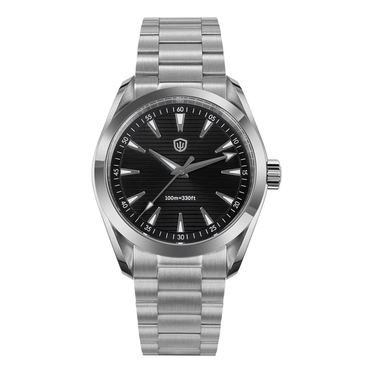 Watchdives WD0006 V2 Watch VH31 Sweep Second Quartz Movement Sapphire Luminous Stainless Steel Watches Waterproof 38mm Watch