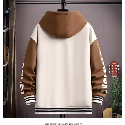 S-6XL Men's Hooded Pockets Cargo Jacket Men's Clothing Spring Autumn Japanese Fashion Loose Male Coat Hooded Baseball Jersey New