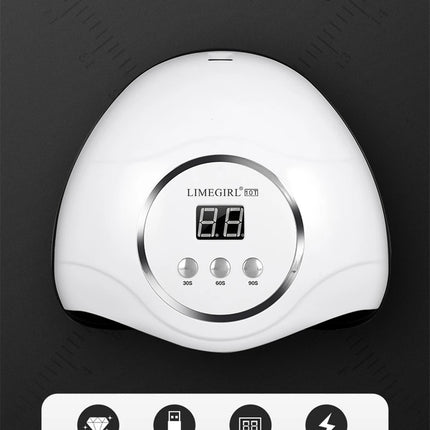 LIMEGIRL Professional Nail UV Lamp Manicure Nail Dryer Lamp LED for UV Gel Polish Drying LED UV Gel Nail Machine Smart Sensor USB Plug