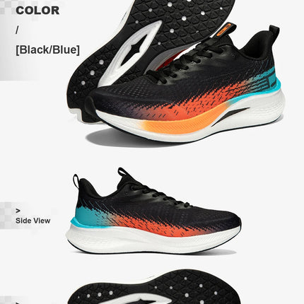 Baasploa Running Shoes Men Carbon Plate Professional Cushioning Anti-slip Sneaker Female Casual Breathable Jogging Sports Shoes PlatiNum
