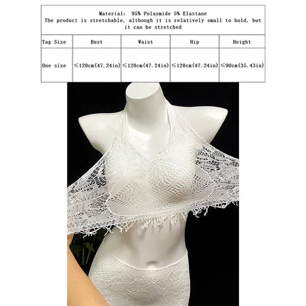 1 Set Sexy Copricostume Donna in Rete, Abito Bodycon Scavato Trasparente con Nappe, Senza Bikini, per la Spiaggia platinumshop
