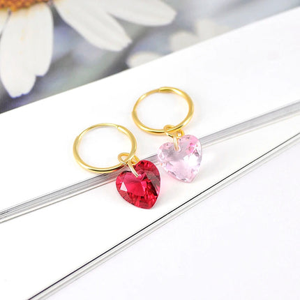 Lussuosa geometria 925 orecchio in argento sterling Ago rosa serie zircone orecchini a cerchio pendenti dolce moda regali di gioielli da sposa platinumshop