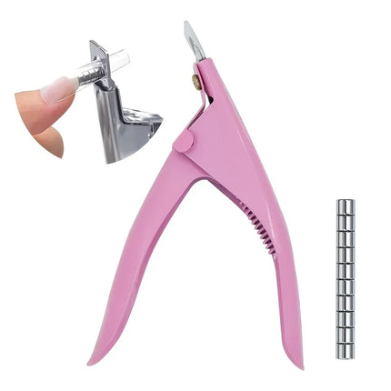 Acrylic Nail Clippers with 15Pcs Magnets Nail Clippers Cutters for Long Acrylic Gel Nails Tips Adjustable Stainless2028 2028