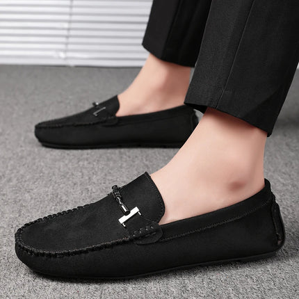 Migliori Mocassini Slip-on da Uomo, Morbidi Mocassini da Guida, Scarpe Basse di Alta Qualità, Scarpe da Passeggio Maschili, Mocassini Casual in Pelle Scamosciata, Scarpe Estive da Uomo