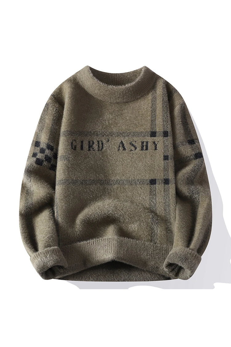 Sweaters men Winter Letter pattern thick sweater men Student youth sweaters autumn Men's wool pullovers full