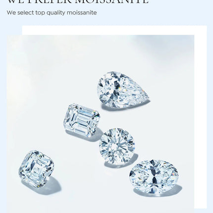 KNB Real 0.5-1ct Moissanite Diamond Round Stud Earrings for Women 925 Sterling Silver Wedding Earring Luxury Fine Jewelry Gifts PlatiNum
