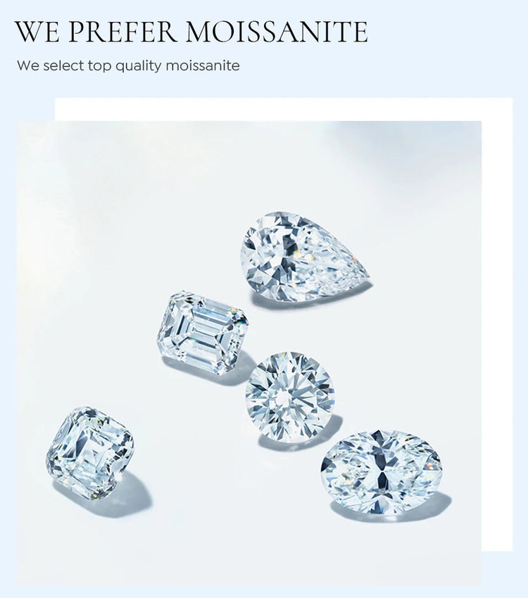 KNB Real 0.5-1ct Moissanite Diamond Round Stud Earrings for Women 925 Sterling Silver Wedding Earring Luxury Fine Jewelry Gifts PlatiNum