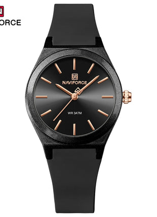 NAVIFORCE 2025 Orologi moda donna Orologio al quarzo Sport Cinturino in silicone Orologi da polso da donna Orologio semplice Regalo relogios feminino platinumshop