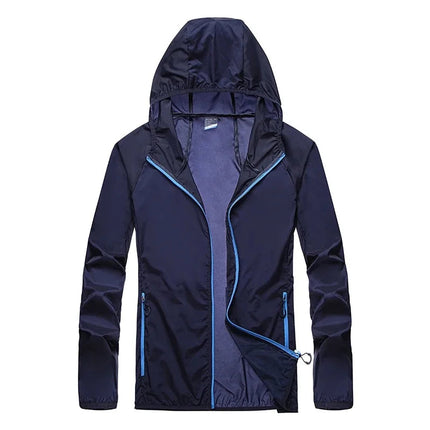 Golf Raincoat Rain Jacket Waterproof Lightweight Quick-Dry UV Sun Protection Breathable Outdoor Sports Men Women Golfing Apparel PlatiNum