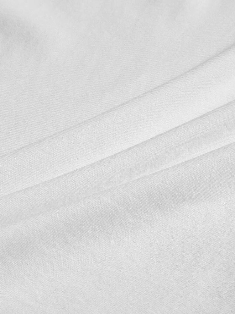 Top girocollo con stampa di cocktail e lettere dei cartoni animati Top casual estivo a maniche corte da donna in stile semplice e versatile