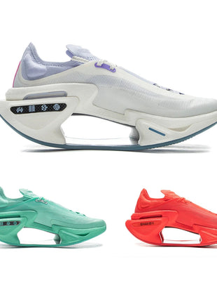 Li-Ning Unisex SHADOW 3 Running Shoes BOOM JIANG Cushion Comfort Sports Shoes LiNing Wearable Anti-Slippery Sneakers ARRV001 PlatiNum